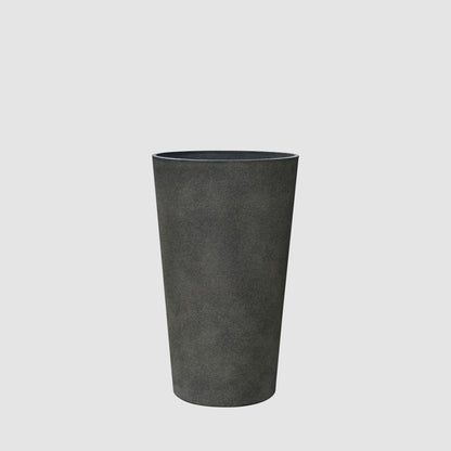 Ridge Set of 2 Tall Planters Black