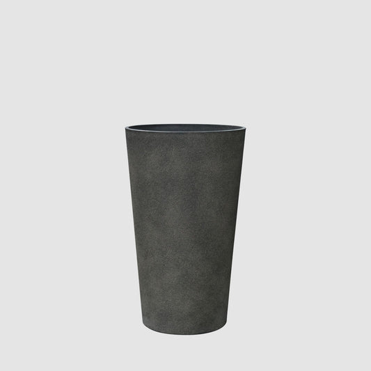 Ridge Set of 2 Tall Planters Black