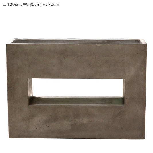 Concrete Stand Planter Wide
