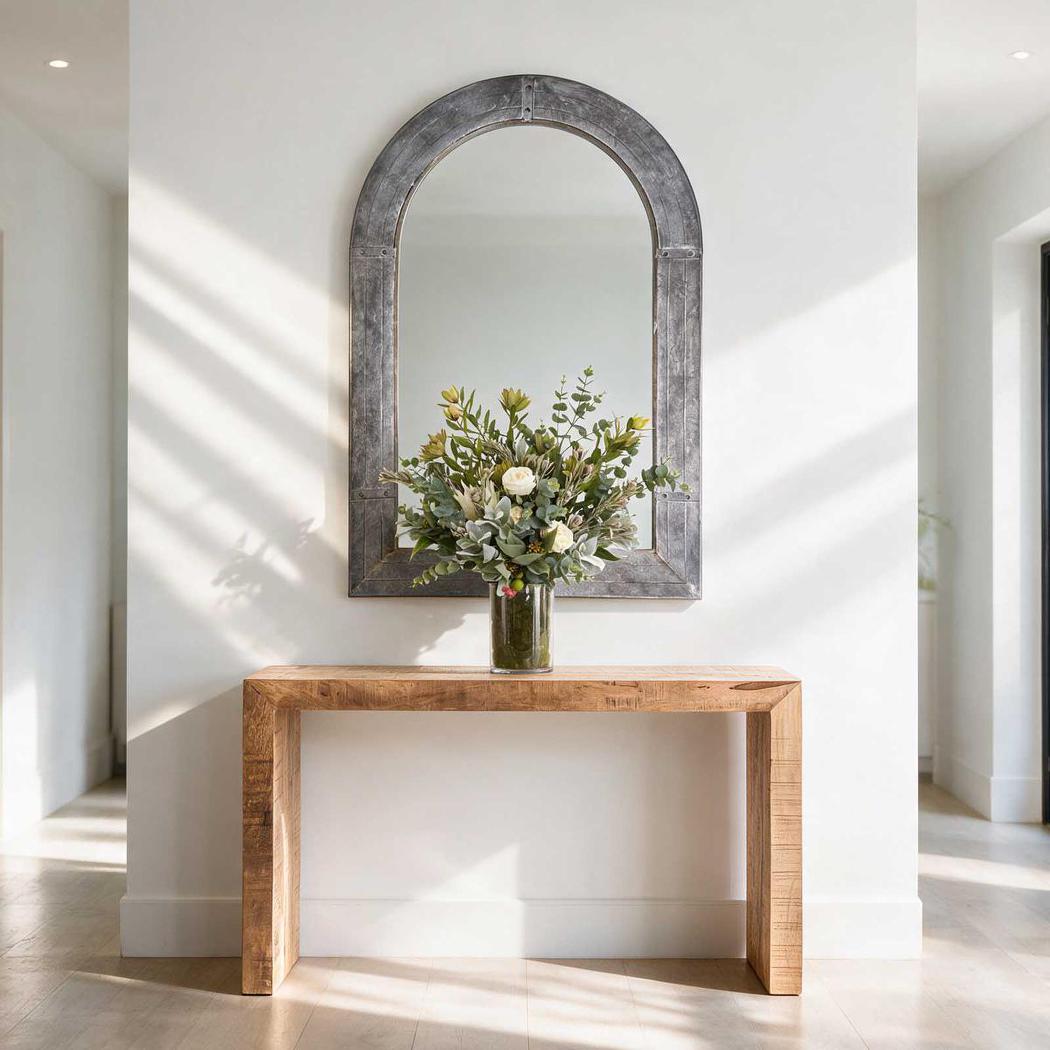 Arched Metal Mirror