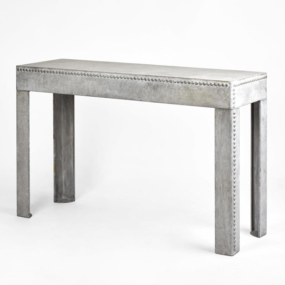 Zinc Garden Console Table