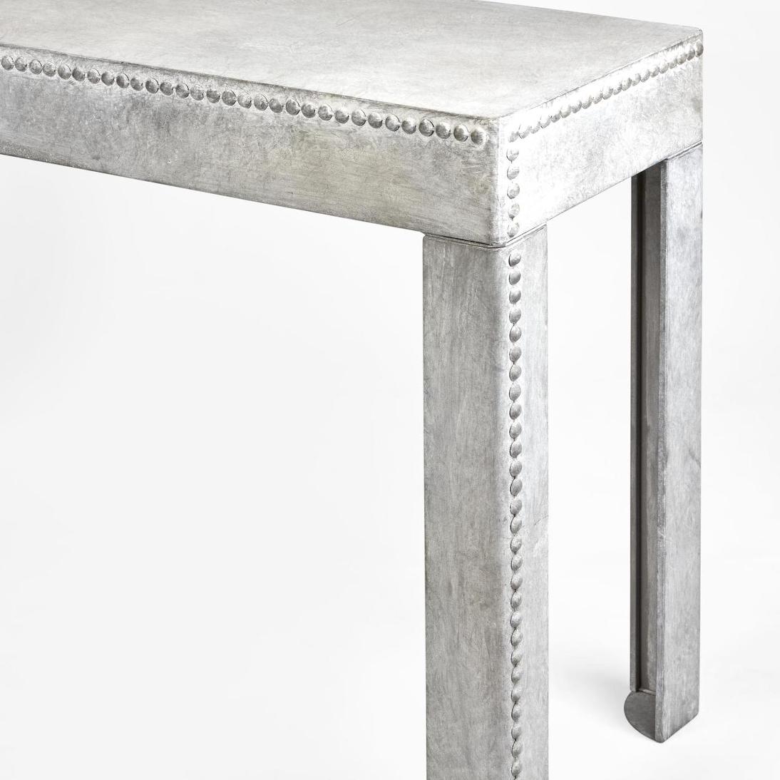 Zinc Garden Console Table