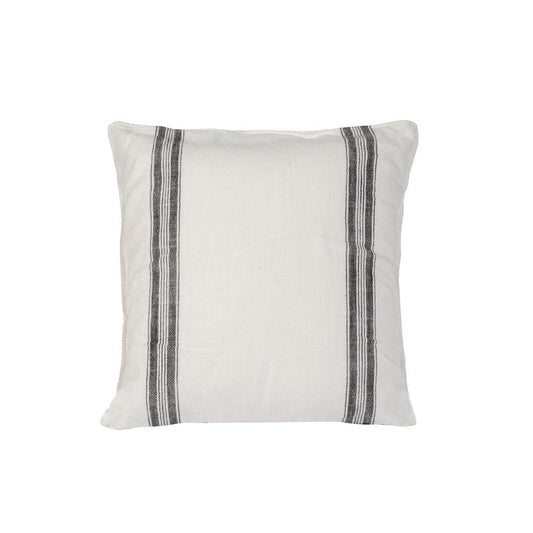 Stripe Slub Cushion 50x50 Whte - Cover only