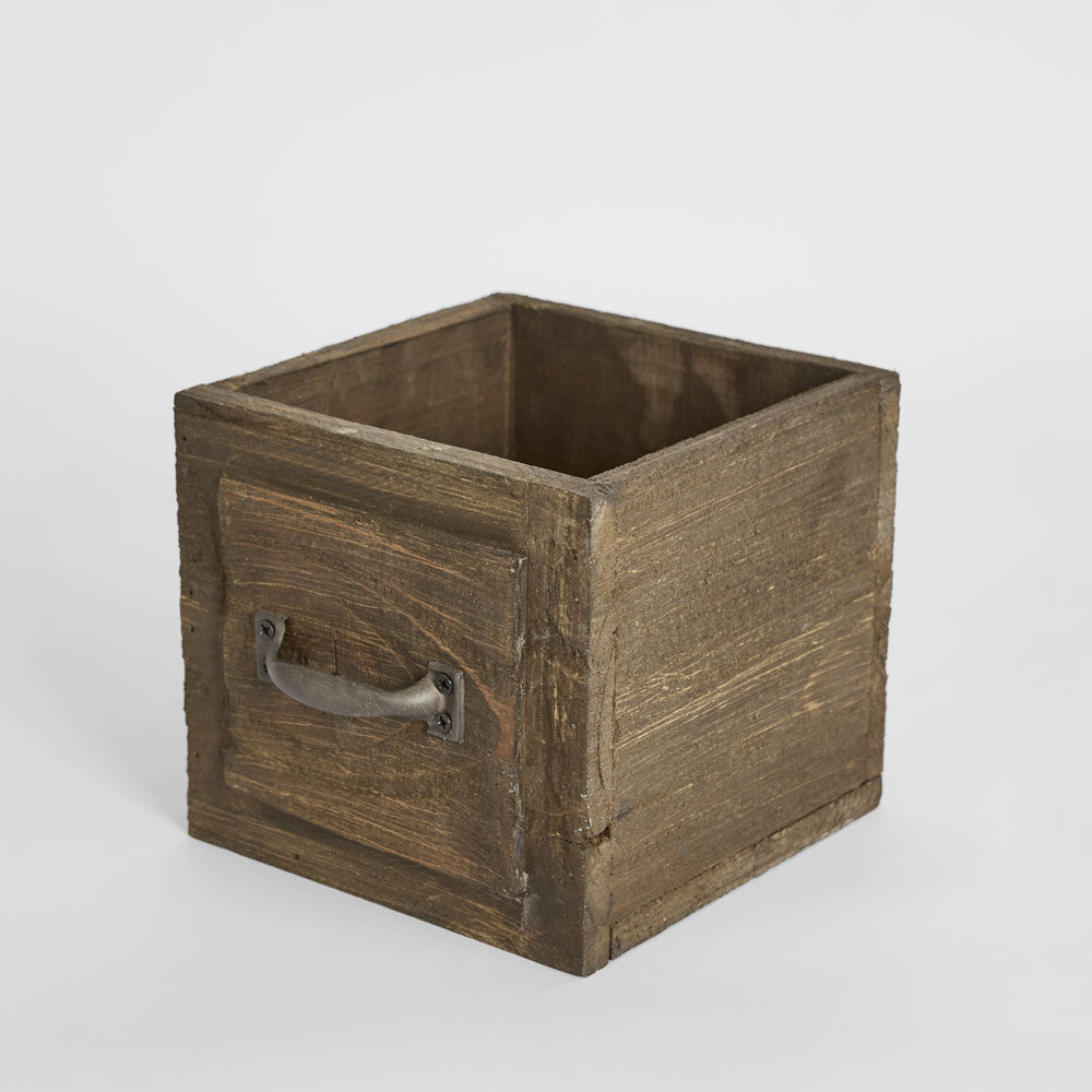 Serre Double Wooden Box Brown