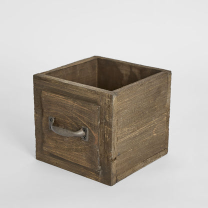 Serre Double Wooden Box Brown
