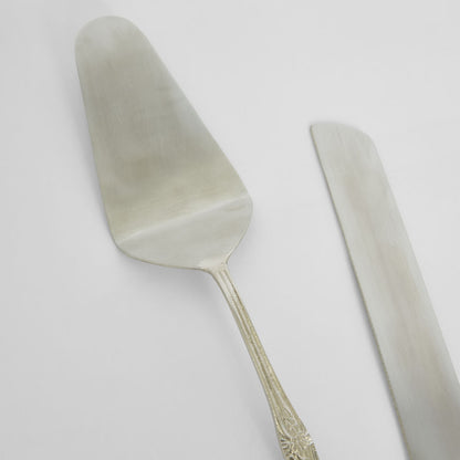 Eden Set of 2 Cake Server Silver