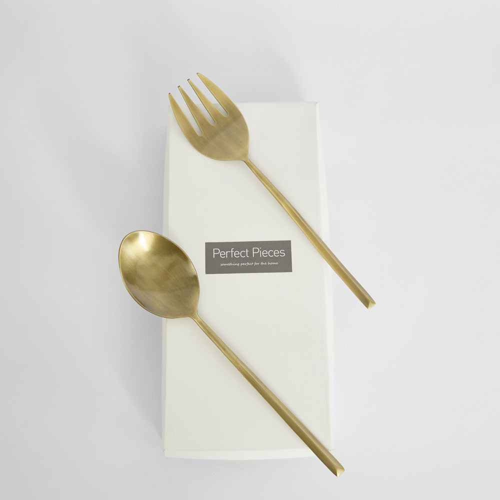 Joan Set of 2 Cake Server Gold