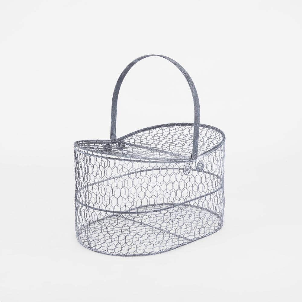 Basket With Flip Lids