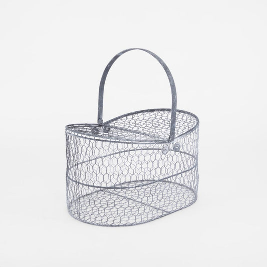 Basket With Flip Lids