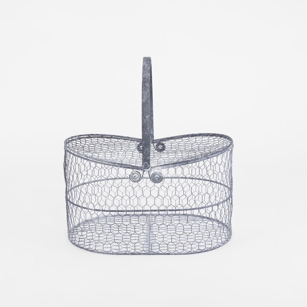 Basket With Flip Lids