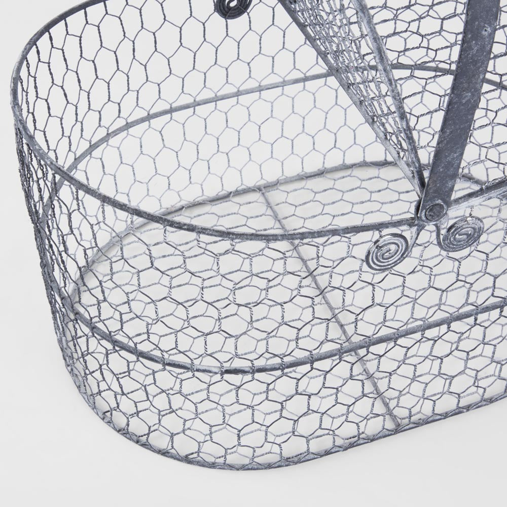 Basket With Flip Lids