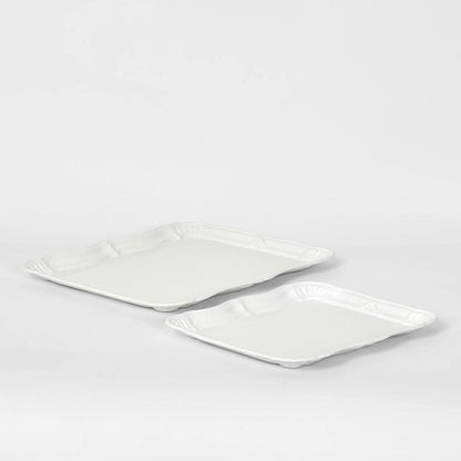 White Metal Trays Set2