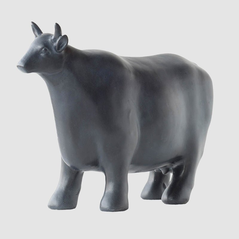 Fresian Black Cow Statue