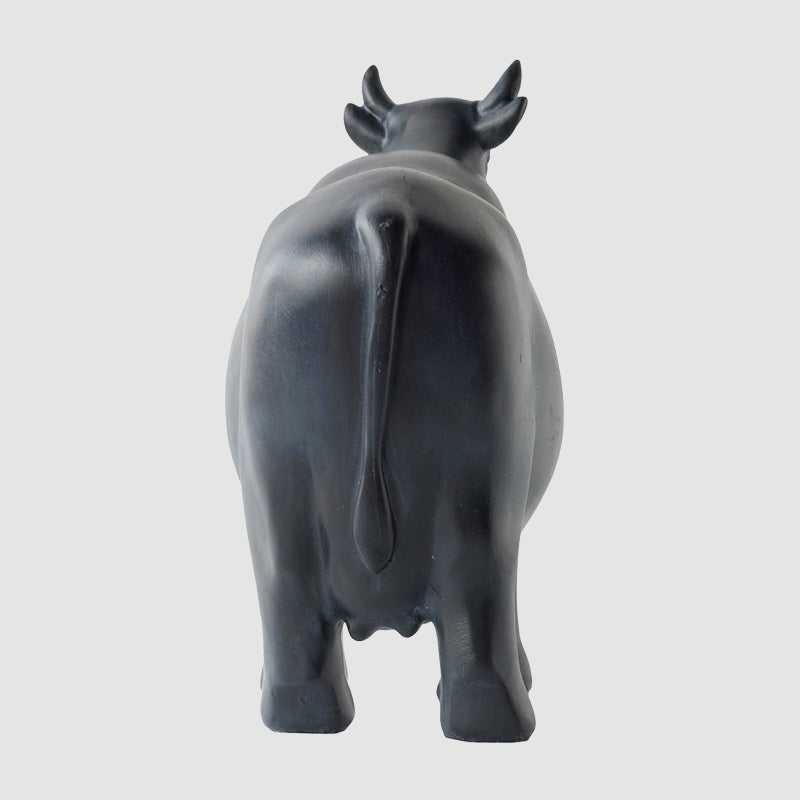 Fresian Black Cow Statue