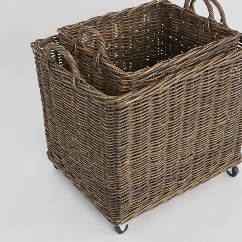 Luna Basket on Wheels set 2