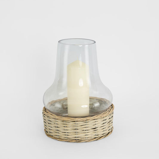 Chimney Hurricane With Wicker Base