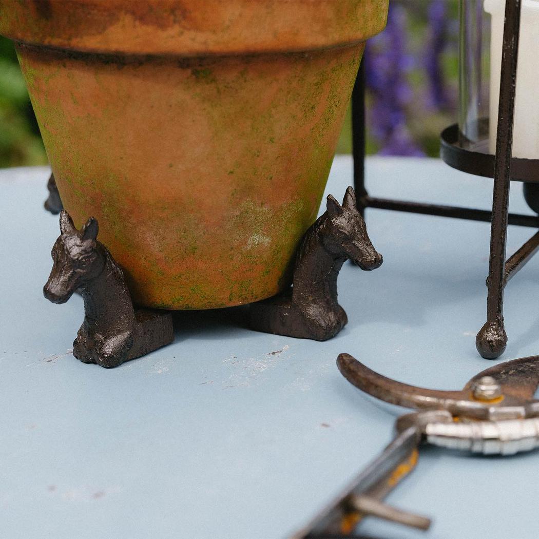 Horse Set of 3 Cast Iron Pot Feet