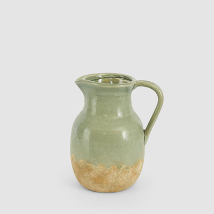 Cassel Half GlazedJug Moss Dip