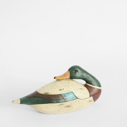 Willow Duck Sculpture Green