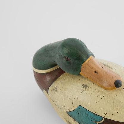 Willow Duck Sculpture Green