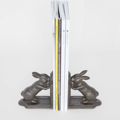Hugo Hare Cast Iron Book Ends