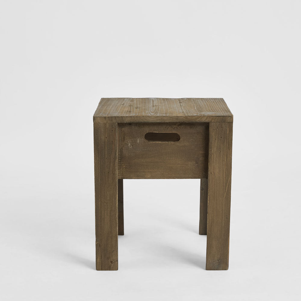 Nook Wooden Stool Brown
