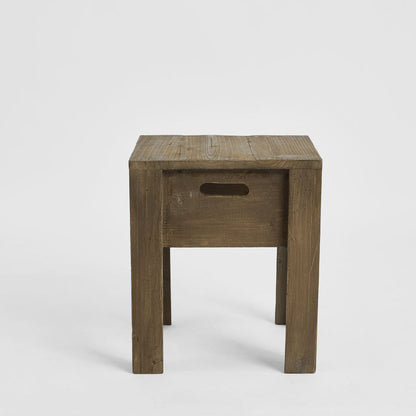 Nook Wooden Stool Brown