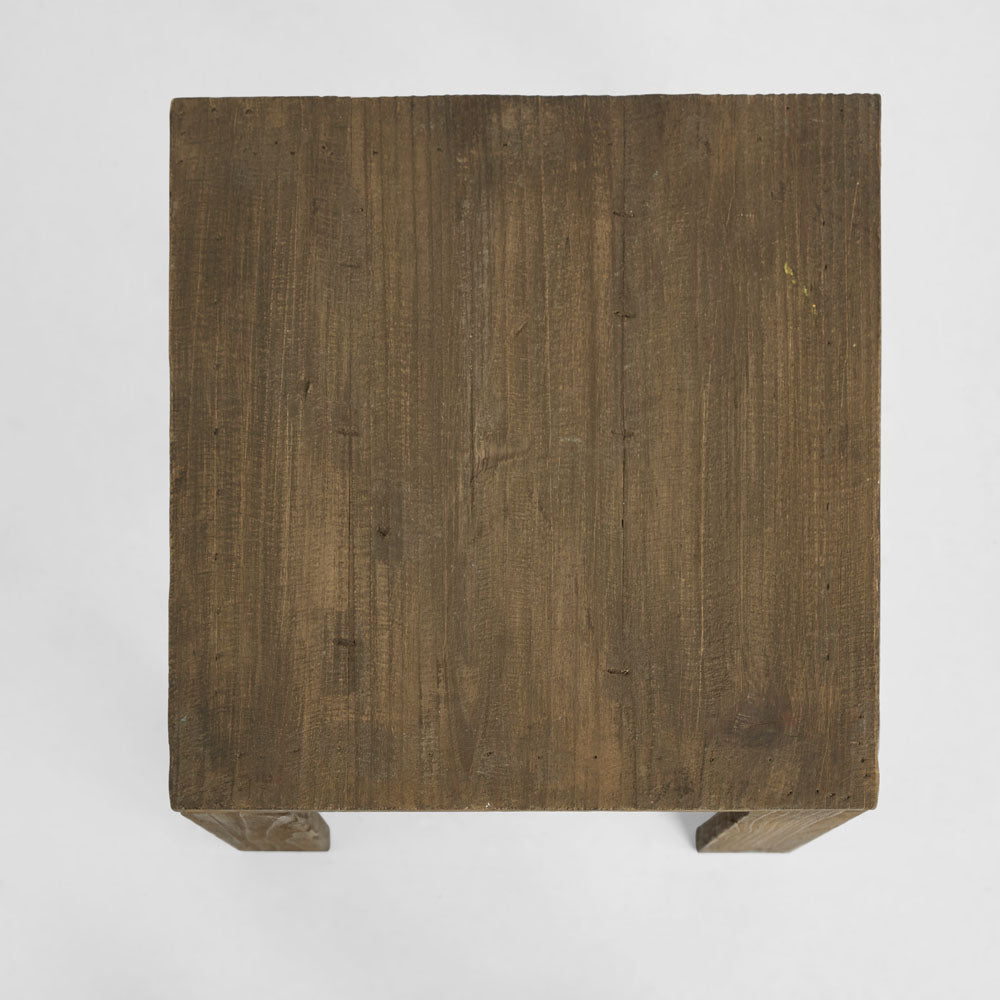 Nook Wooden Stool Brown
