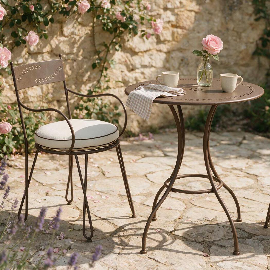 Laurel Bistro Table Outdoor Brown 70cm