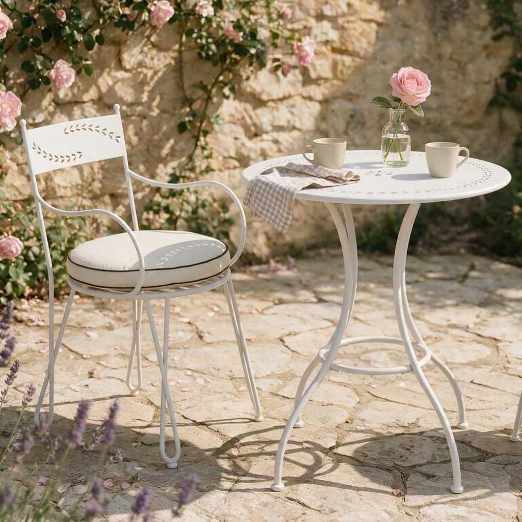 Laurel Bistro Table Outdoor White 70cm