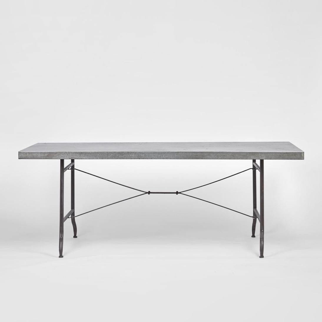 Metal Dining Table 200cm x 88cm x 75cm