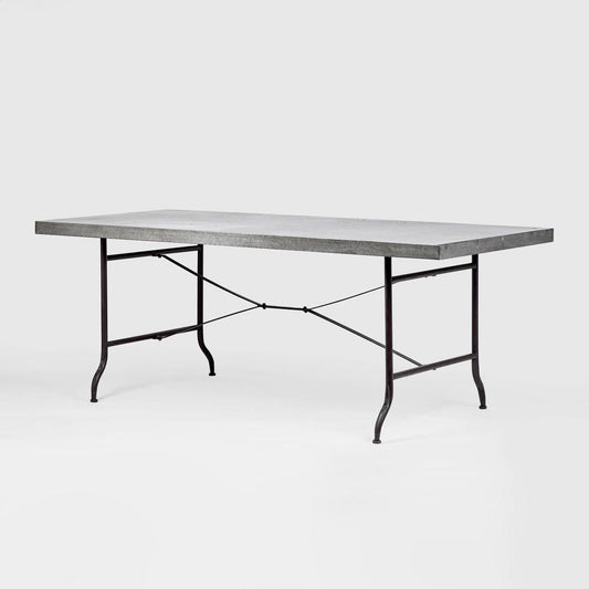 Metal Dining Table 200cm x 88cm x 75cm