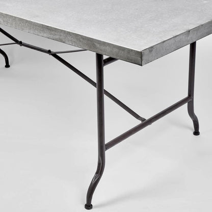 Metal Dining Table 200cm x 88cm x 75cm