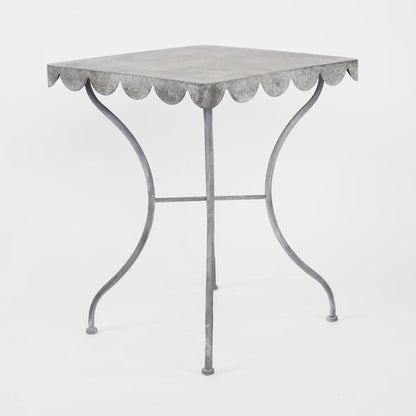 Positano Scalloped Metal Table