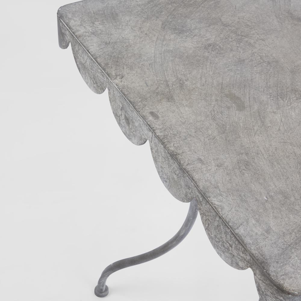 Positano Scalloped Metal Table