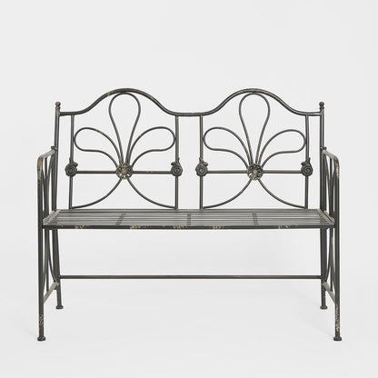 Ivy Foldable Garden Bench Black