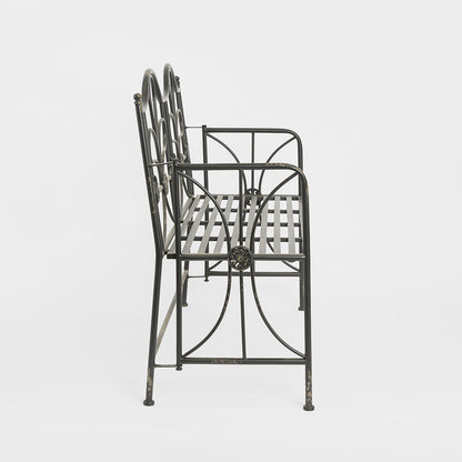 Ivy Foldable Garden Bench Black
