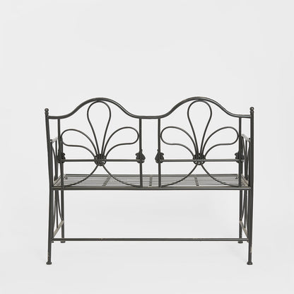 Ivy Foldable Garden Bench Black