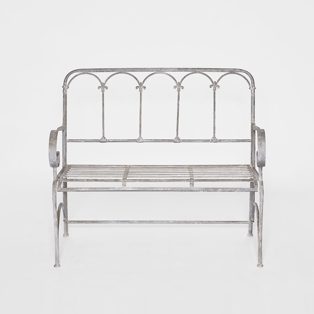 Fleur De Lys Garden Bench -Outdoor