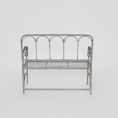 Fleur De Lys Garden Bench -Outdoor