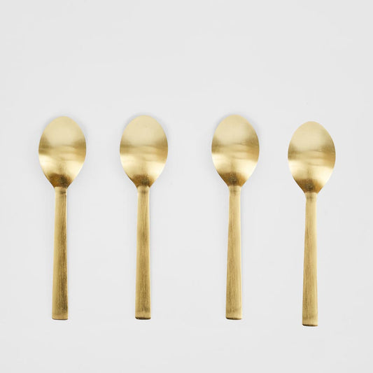 Green Enamel Spoons Set of 4