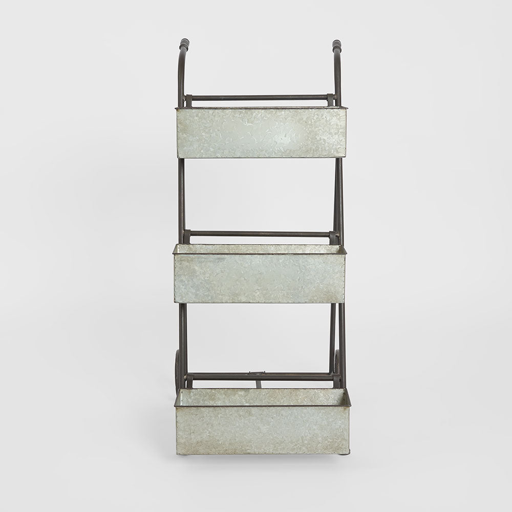 Three Tier Garden Planter Zinc