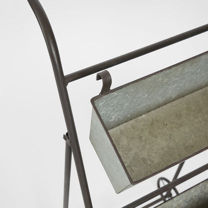 Three Tier Garden Planter Zinc