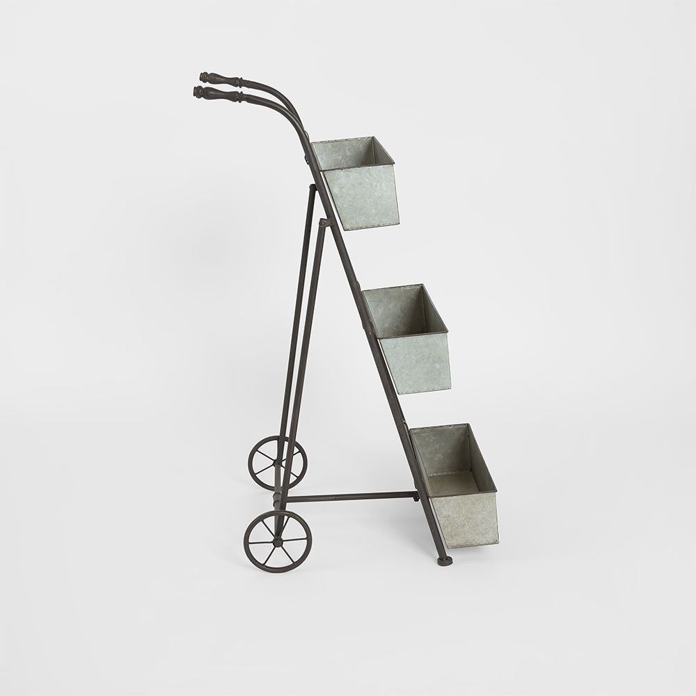 Three Tier Garden Planter Zinc