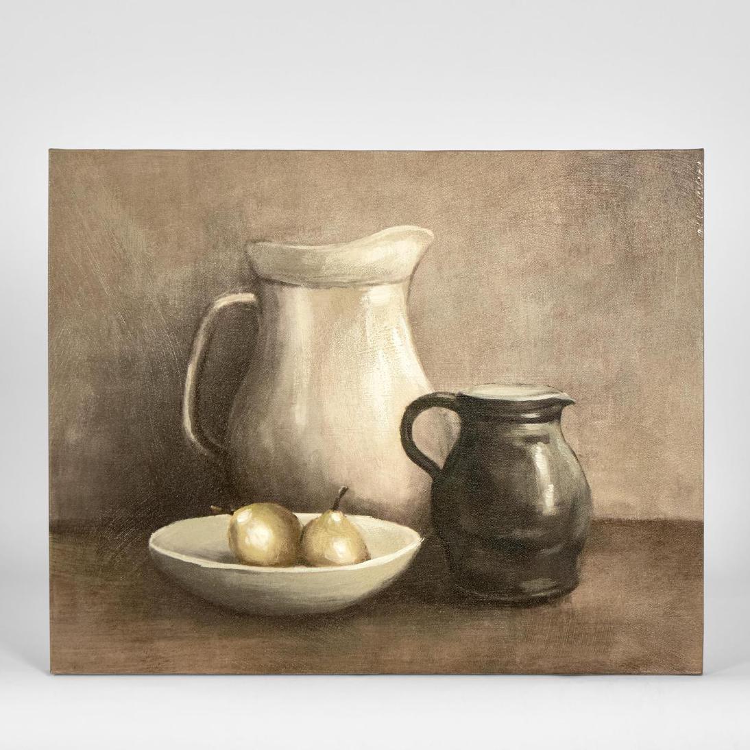 Brown And White Jug Wall Art
