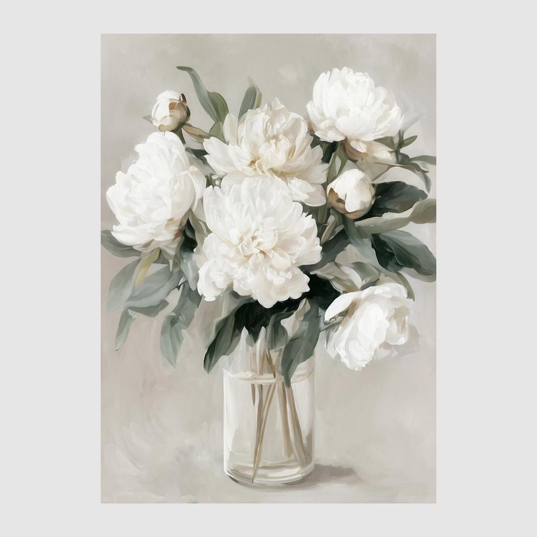 Moulins Vase of Hydrangeas Wall Art