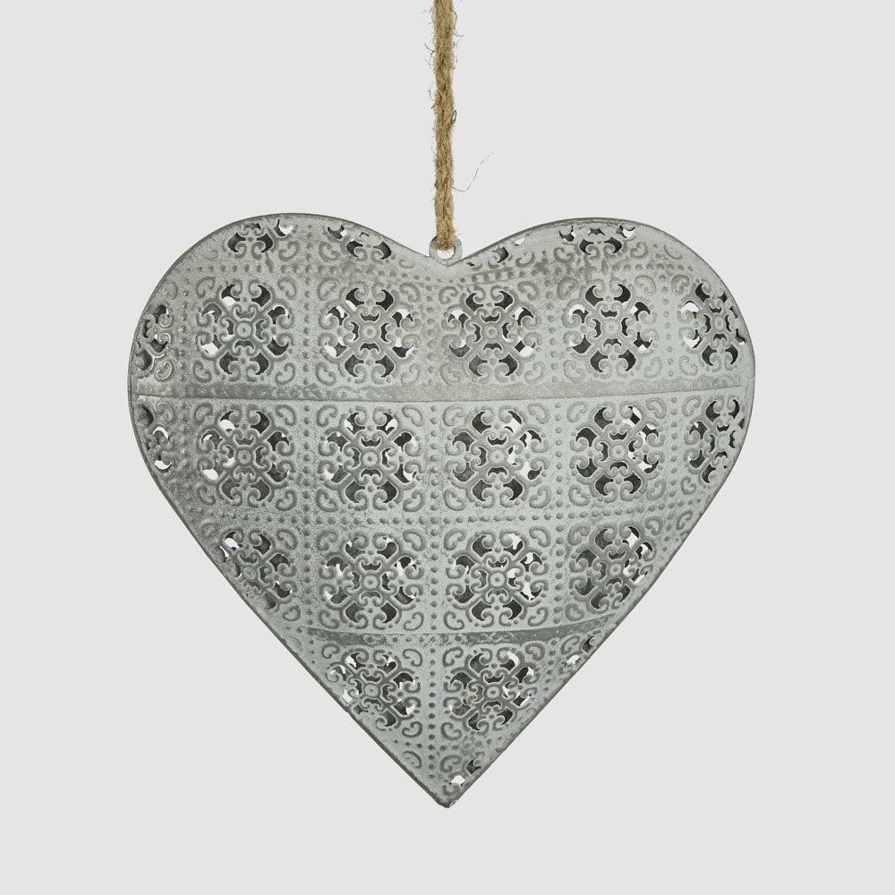 Etienne Lace Heart Decoration Large