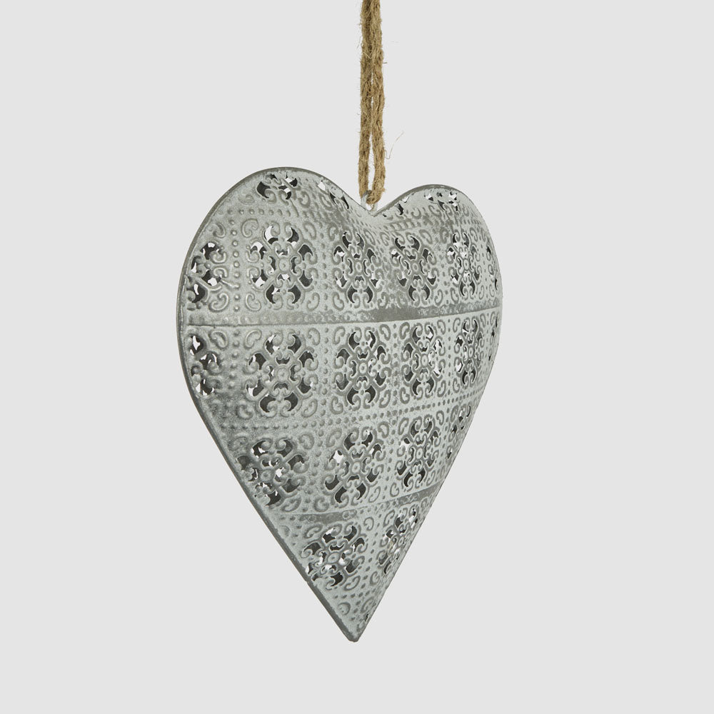 Etienne Lace Heart Decoration Large