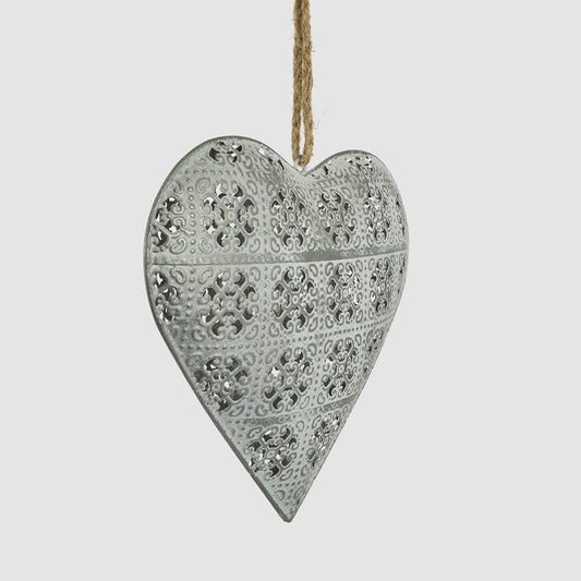 Etienne Lace Heart Decoration Large