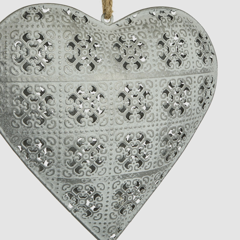 Etienne Lace Heart Decoration Large